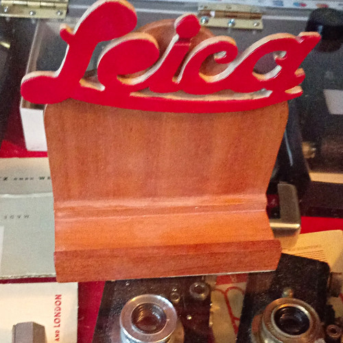 Leica wooden display - wooden,